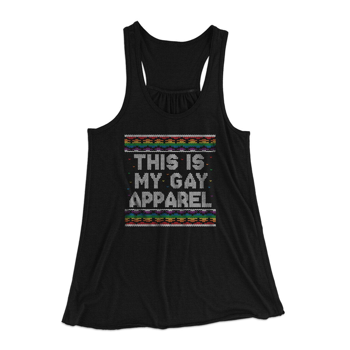 This Is My Gay Apparel Women's Flowey Racerback Tank Top