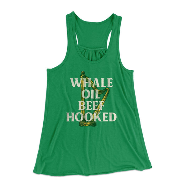 Whale Oil Beef Hooked Women's Flowey Tank Top